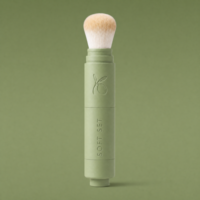 Powder brush for setting Color Correcting Serum