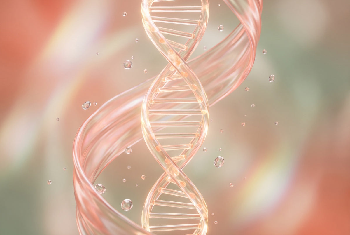 PDRN — Olivine's hero ingredient, 3D render
